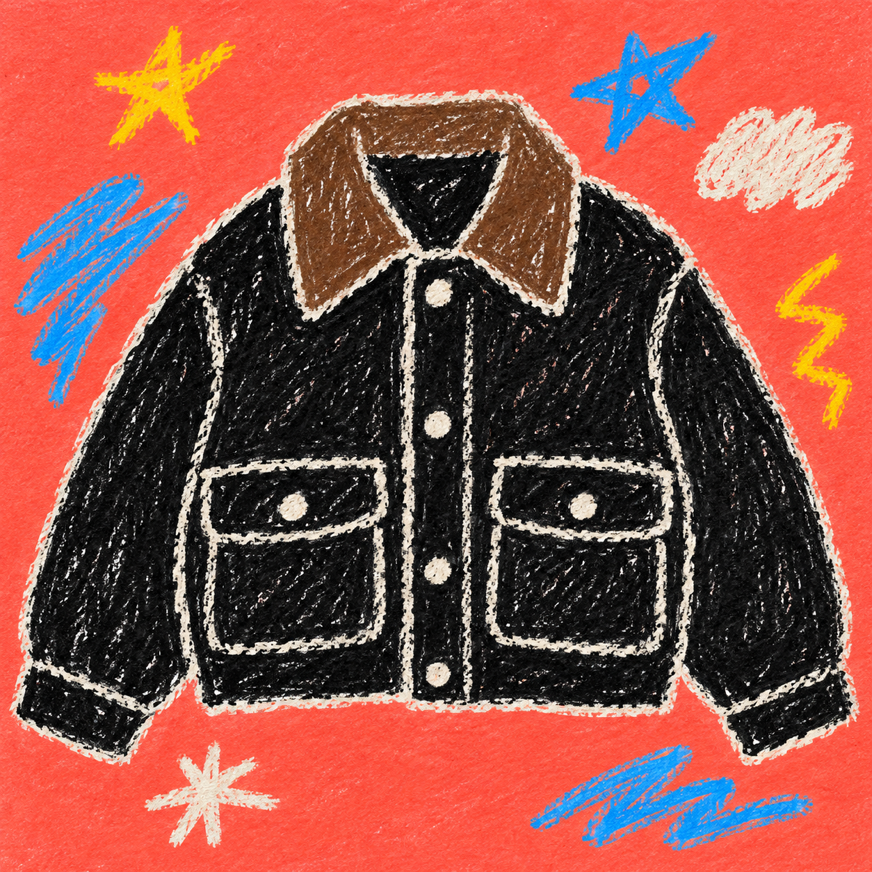 Casper John Casper John Gallery、ラムレザー襟のウールメルトンブルゾンを10月25日入荷の掲載イメージ